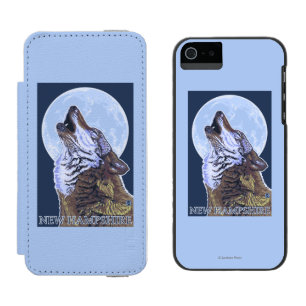 Funda Cartera Para iPhone 5 Watson Nuevo lobo de HampshireHowling