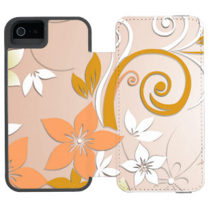 Funda Cartera Para iPhone 5 Watson Papel de pared de flores 8