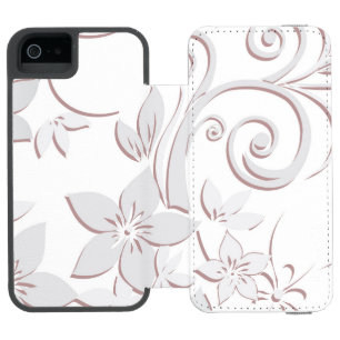 Funda Cartera Para iPhone 5 Watson Papel pintado de flores 1