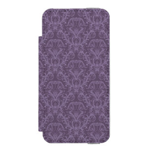 Funda Cartera Para iPhone 5 Watson Papel pintado púrpura de lujo
