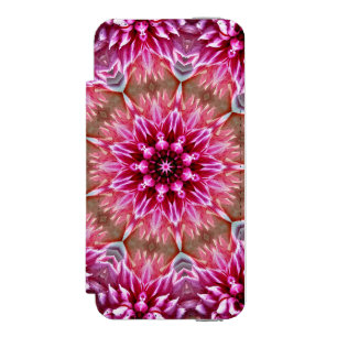 Funda Cartera Para iPhone 5 Watson Patrón de Flor Rosa Mandala Geométrico-67545