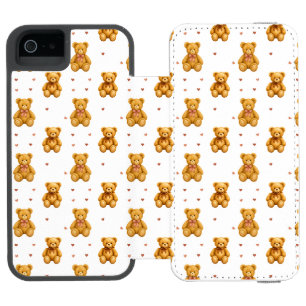 Funda Cartera Para iPhone 5 Watson Patrón de oso de peluche
