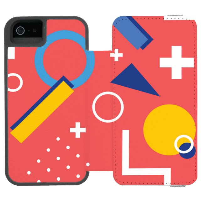 Funda Tipo Cartera Para iPhone De Incipio Patrón geométrico 2 (Folio abierto)