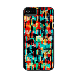 Funda Cartera Para iPhone 5 Watson Patrón geométrico abstracto