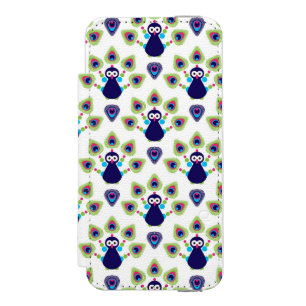 Funda Cartera Para iPhone 5 Watson pavo real exótico retro de la India
