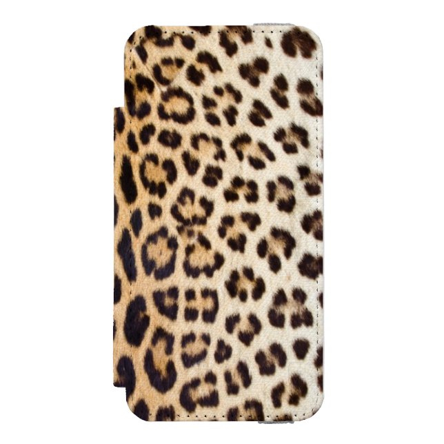 Funda Tipo Cartera Para iPhone De Incipio Pelo del leopardo (Anverso)