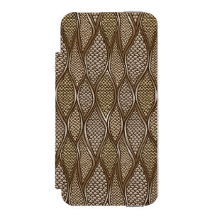 Funda Cartera Para iPhone 5 Watson Piel de serpiente estilizada