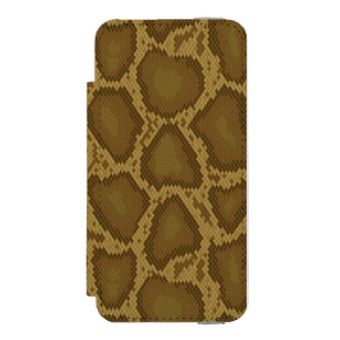 Funda Cartera Para iPhone 5 Watson Piel de serpiente, modelo del reptil
