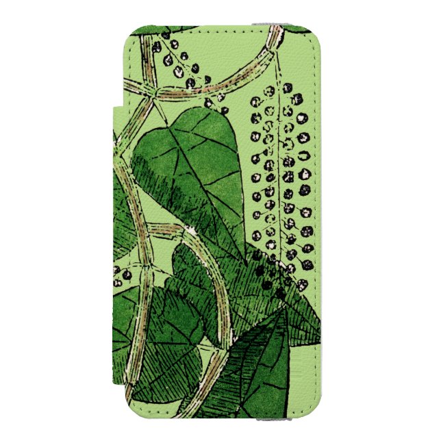 Funda Tipo Cartera Para iPhone De Incipio Planta de la pimienta negra, 1578 (Anverso)