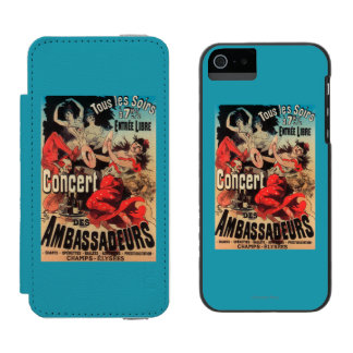 Funda Cartera Para iPhone 5 Watson Poster del concierto en la avenida de