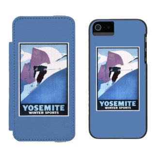 Funda Cartera Para iPhone 5 Watson Poster promocional de esquí de los deportes de