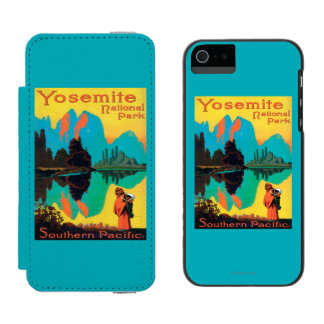 Funda Cartera Para iPhone 5 Watson Poster turístico - parque nacional de Yosemite, CA