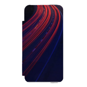 Funda Cartera Para iPhone 5 Watson Rastros de luces traseras de tráfico vehicular