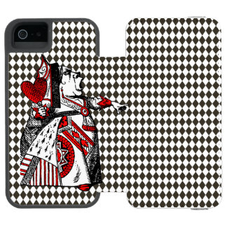 Funda Cartera Para iPhone 5 Watson Reina roja de los corazones Alicia en el país de l