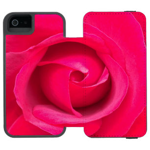 Funda Cartera Para iPhone 5 Watson Rosa Rosa Roja Romántica