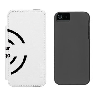 Funda Cartera Para iPhone 5 Watson Simple y minimalista logo personalizado elegante a