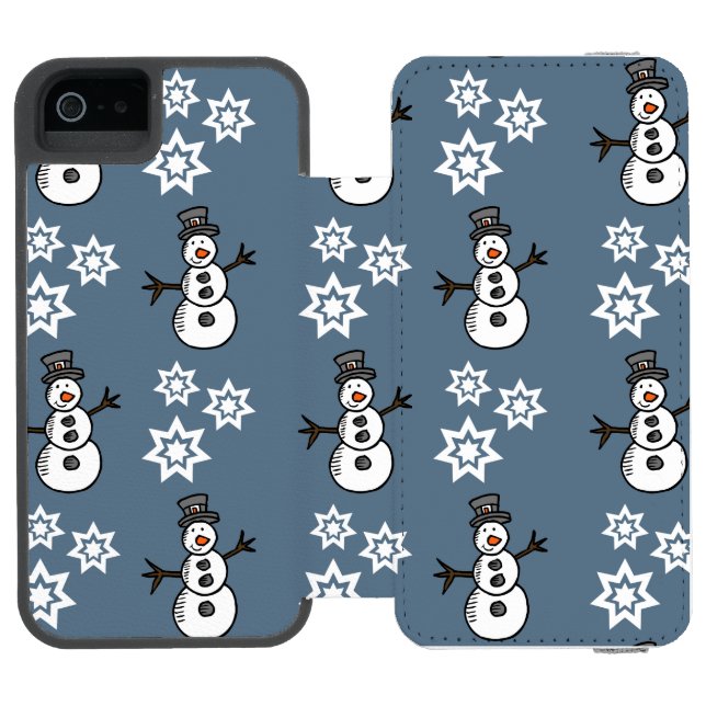 Funda Tipo Cartera Para iPhone De Incipio Snowman (Folio abierto)