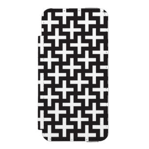 Funda Cartera Para iPhone 5 Watson Un b&w modela hecho con "más" muestra