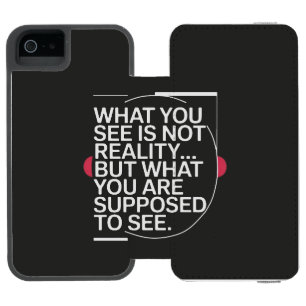 Funda Cartera Para iPhone 5 Watson Verdad diseñada para ti