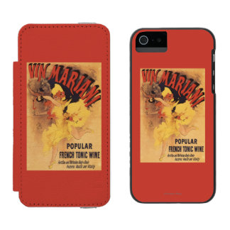 Funda Cartera Para iPhone 5 Watson Vino de colada del chica de baile de Vin Mariani