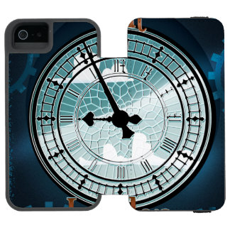 Funda Cartera Para iPhone 5 Watson Visita el afiche de viaje de Londres Victoriano
