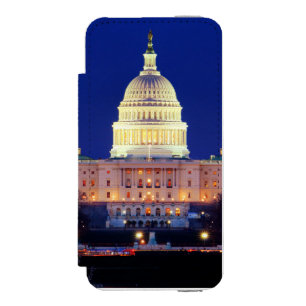Funda Cartera Para iPhone 5 Watson Washington DC Estados Unidos Capitolio al anochece