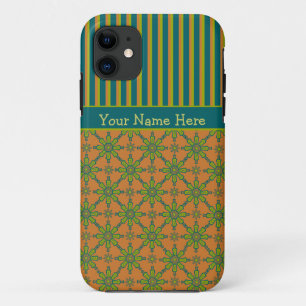 Funda tribal, oxidado, verde, azul para iPhone 5/5