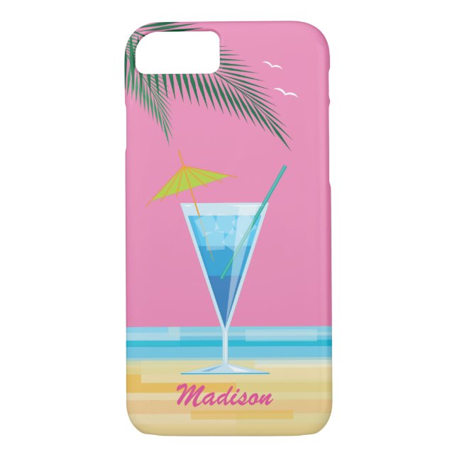 Funda Tropical Cocktail & Pink Sky iPhone 7 (Reverso)