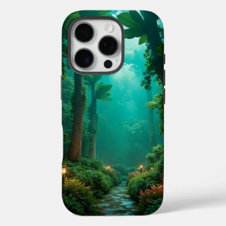 Funda único para iPhone Mystic Forest Sunrise