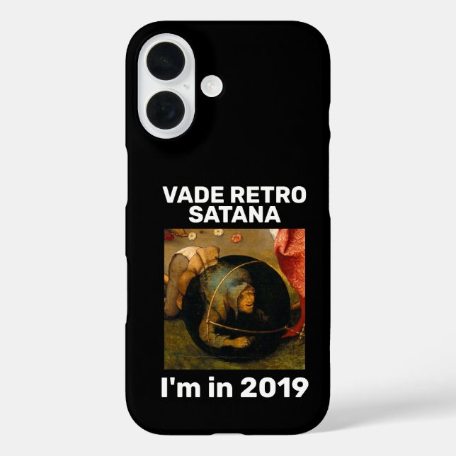 Funda Vade Retro Satana 2019 iPhone 16 - Bosch Art (Reverso )