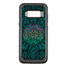 Funda verde azulado Celtic Mandala Otterbox Galaxy