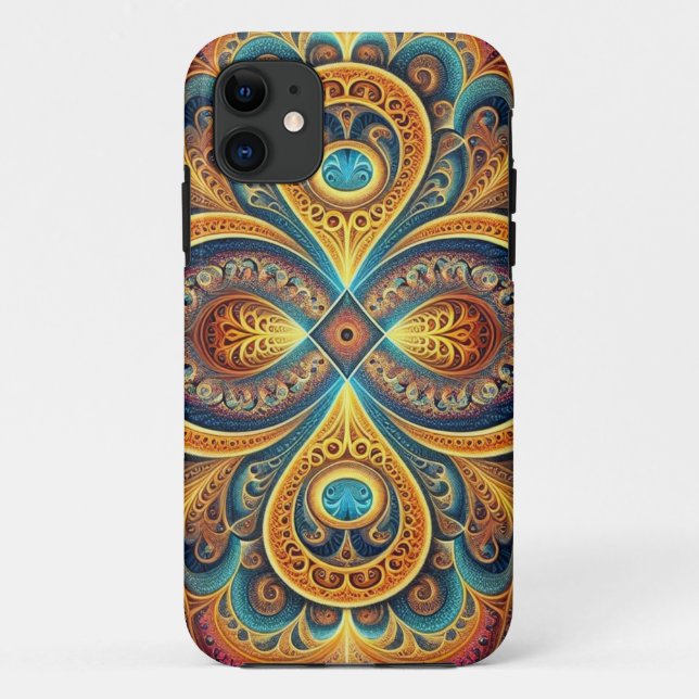 Funda Vibrante Fractal Art iPhone 11 (Reverso)