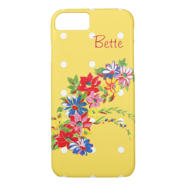 Funda Vintage Floral iPhone 7 (Reverso)