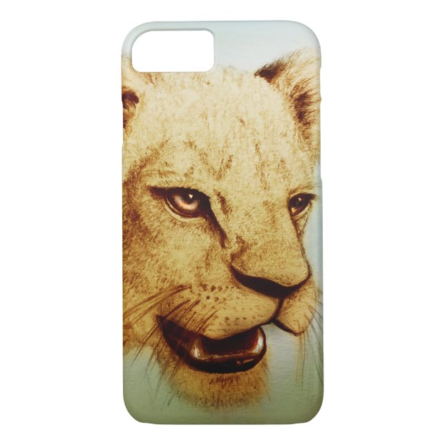 funda vintage para iPhone - León (Reverso)