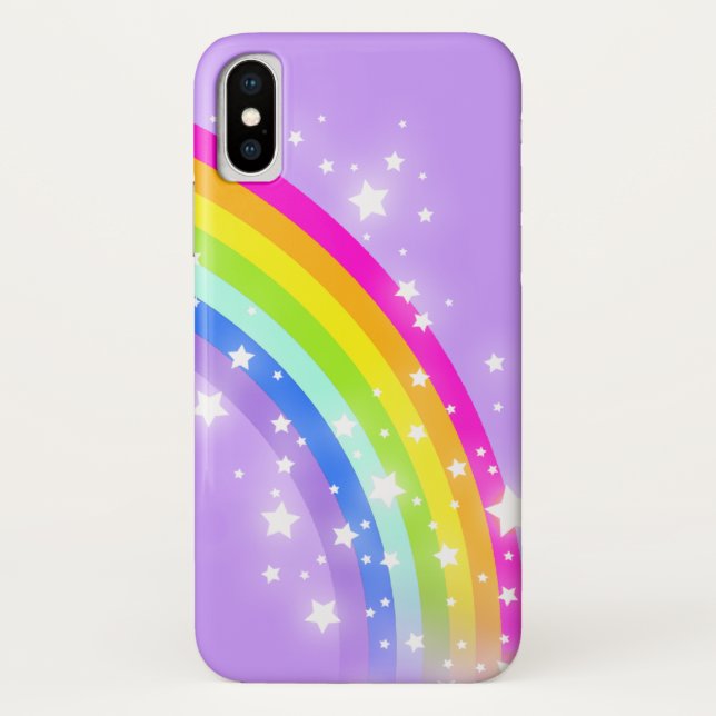 Funda violeta arco iris infantil (Reverso)