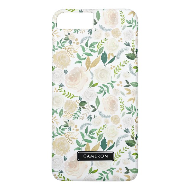 Funda Watercolor Pale Peonies Personalizado para i (Reverso)