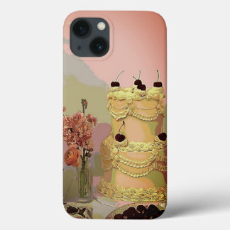 Funda Watercolor Vintage Cake iPhone 13