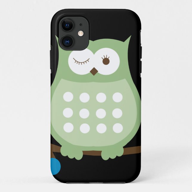 Funda Winking Owl iPhone 5 (Verde) (Reverso)