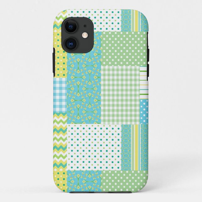 funda Xtreme Daffodil Faux-Patchwork para iPhone 5 (Reverso)