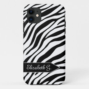 Funda Zebra Print Black & White iPhone 5