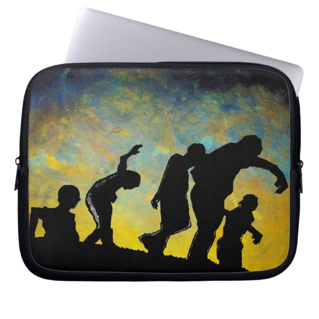 funda Zombie Silhouette de horror para portátiles  (Frente)