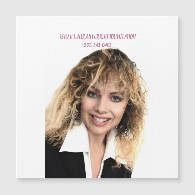 FUNDACIÓN ISHAH LAURAH WRIGHT (Anverso)