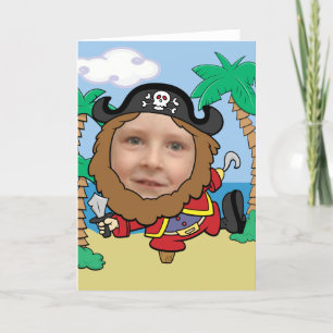 Fundadosa plantilla Pirata Cut Out Face