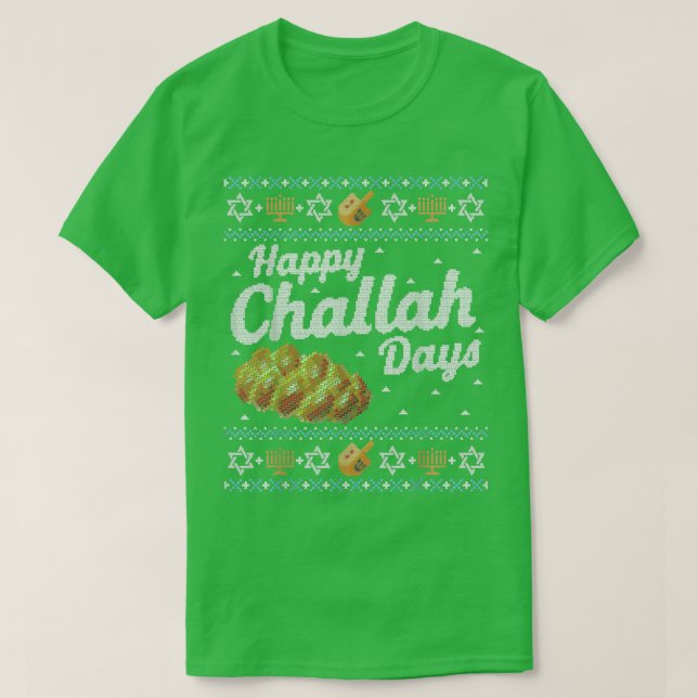 Fundadosamente Hanukkah Sweater Happy Challans (Diseño del anverso)