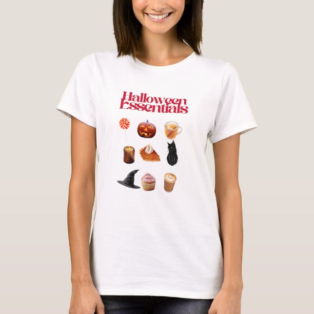 Fundamentos de Halloween – Camiseta de Colaje Esté (Anverso)