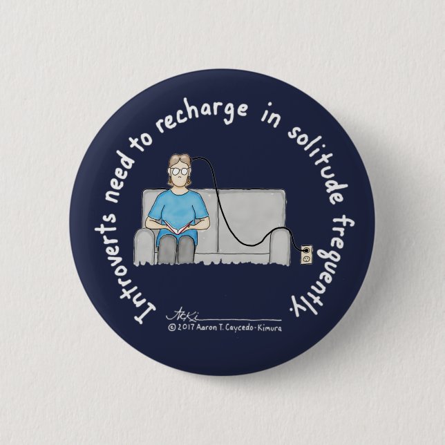 Fundamentos introvertidos: Botón azul marino de la (Anverso)