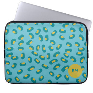 fundas azules personalizadas para portátil de piel