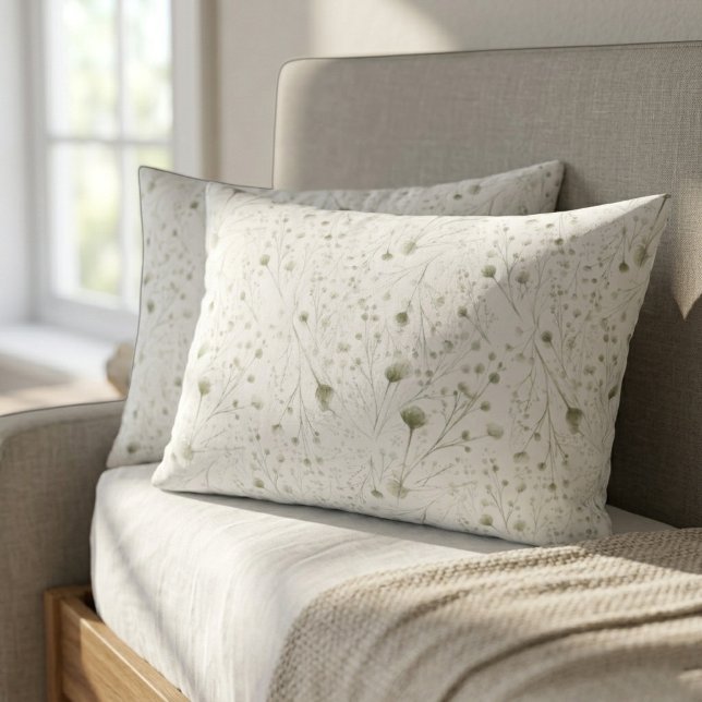 Fundas de Almohada con Estampado Floral en Acuarel (Subido por el creador)