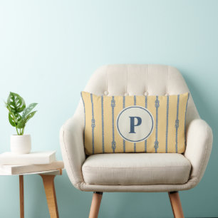 Fundas de almohada con nudos de cuerda náutica en 