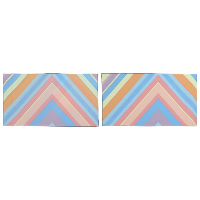 Fundas de almohada con patrón geométrico de hoja d (Reverso-Set)